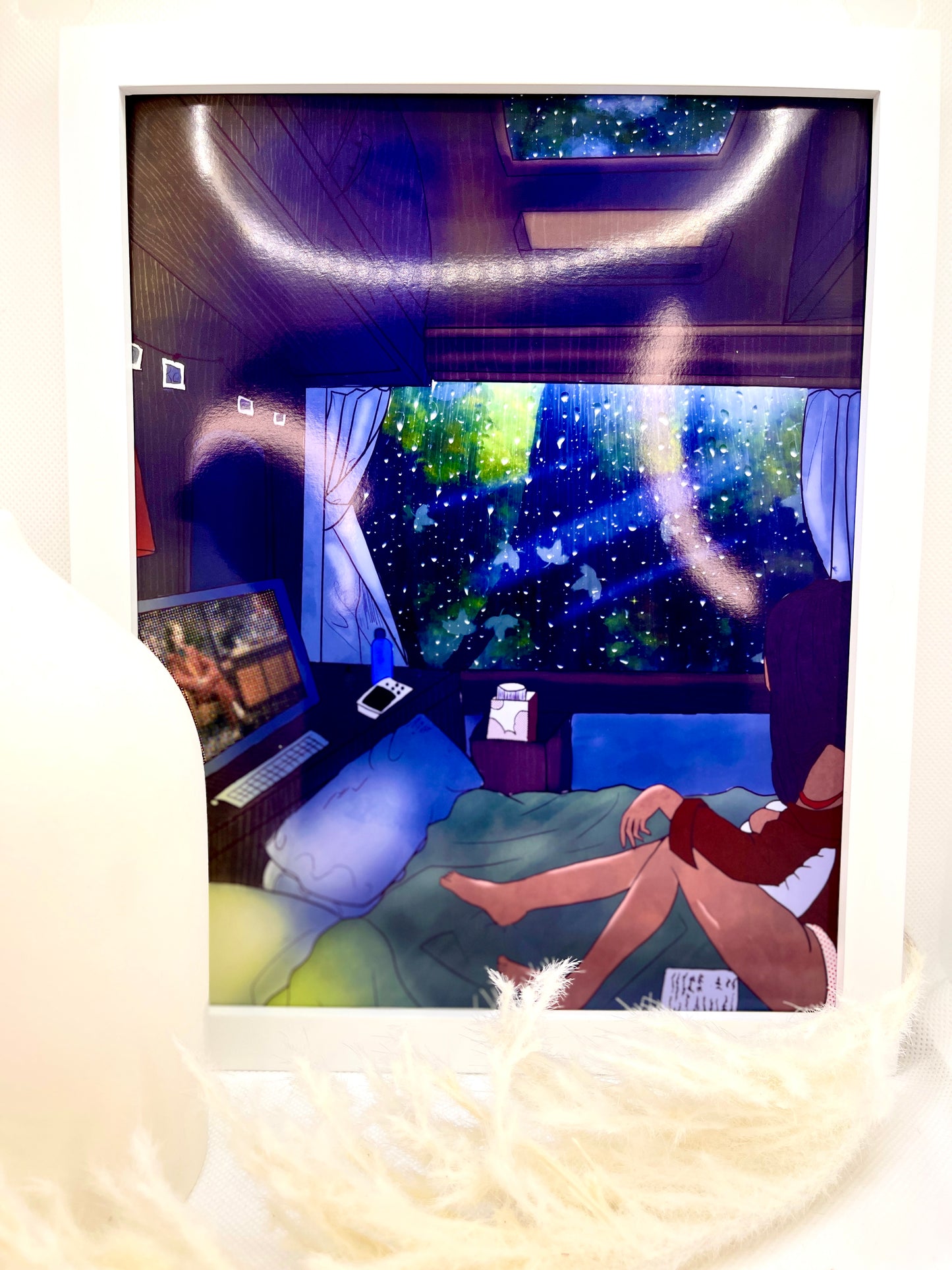 Peaceful Dream in Trailer - 8x10 Digital Art Print